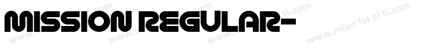 Mission Regular字体转换